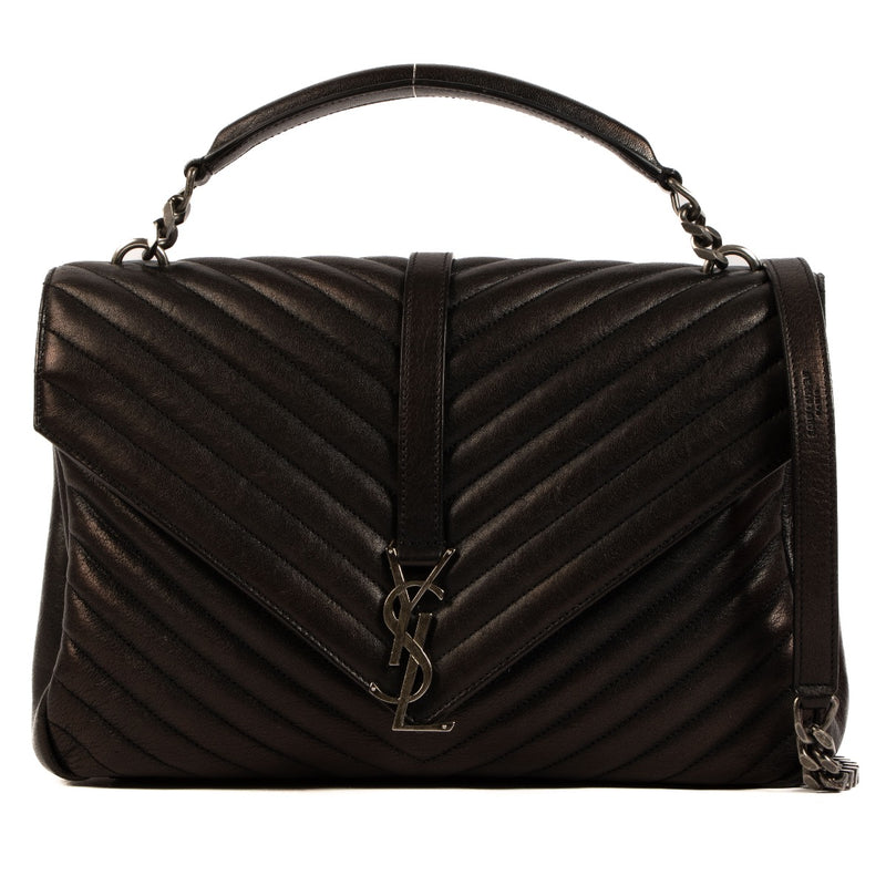 Shop 100% authentic second-hand Saint Laurent Black Large College Bag on Labellov.com