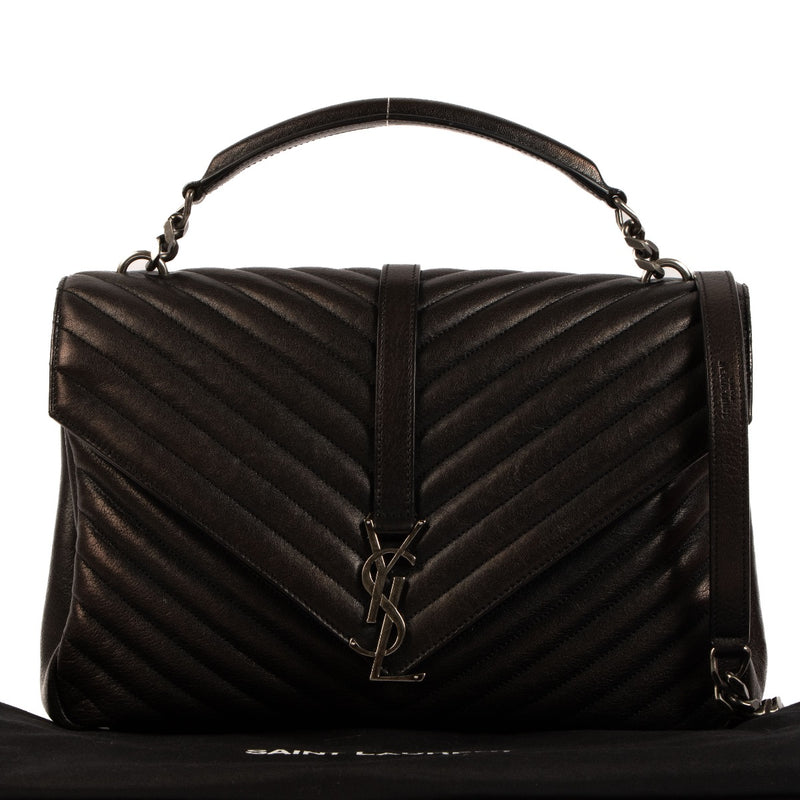 Shop 100% authentic second-hand Saint Laurent Black Large College Bag on Labellov.com