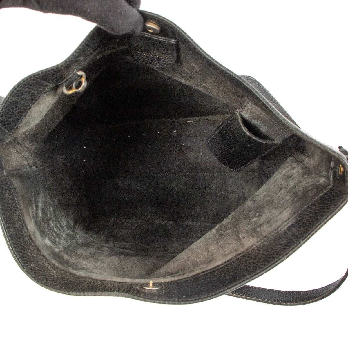 Sac bandoulière Delvaux vintage en cuir noir avec épingle