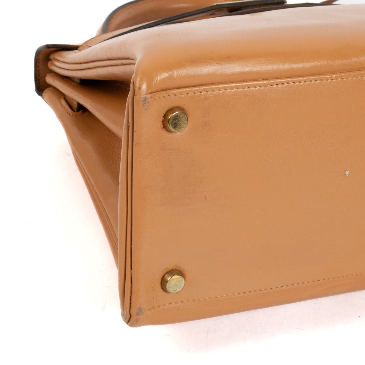 Hermès Vintage Kelly 28 Beige Box GHW