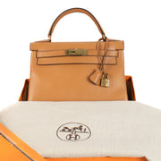 Authentic second hand Hermès 1970 Vintage Kelly 28 Beige GHW on www.labellov.com