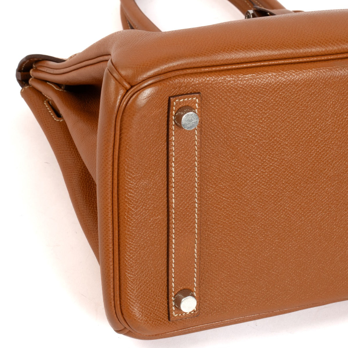 Authentic second hand vintage Hermès 2007 Birkin Retourne 30 Gold Epsom GHW on www.labellov.com