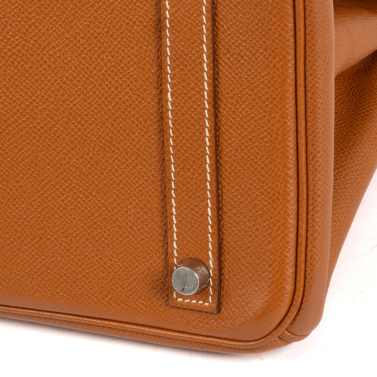 Authentic second hand vintage Hermès 2007 Birkin Retourne 30 Gold Epsom GHW on www.labellov.com