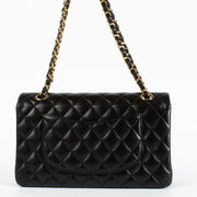 authentic preloved Chanel Black Medium Classic 11.12 Handbag on Labellov.com