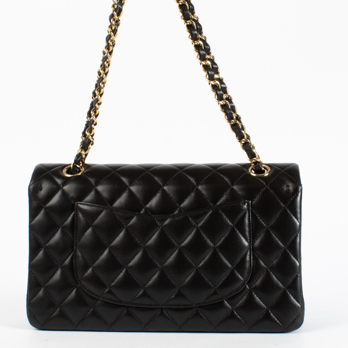 authentic preloved Chanel Black Medium Classic 11.12 Handbag on Labellov.com