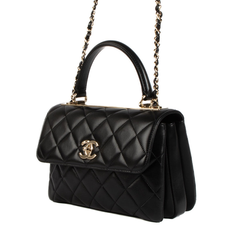 shop 100% authentic second hand Chanel Black Lambskin Small Trendy CC Bag on Labellov.com