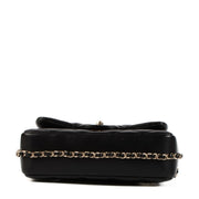 shop 100% authentic second hand Chanel Black Lambskin Logo Pearl Flap Bag on Labellov.com