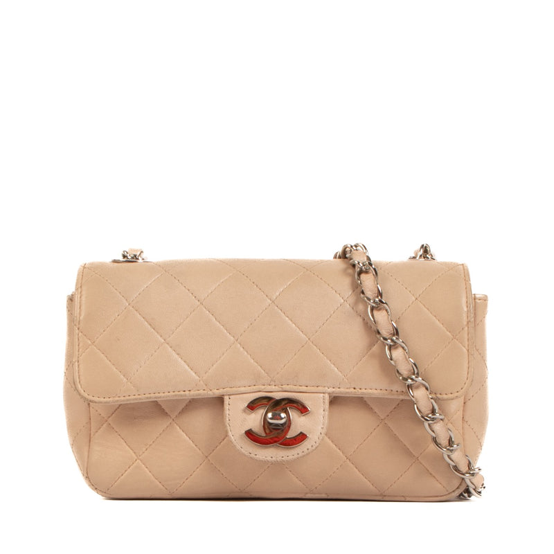 Shop 100% authentic second-hand Chanel Mini Nude Leather Classic Flap Bag on Labellov.com