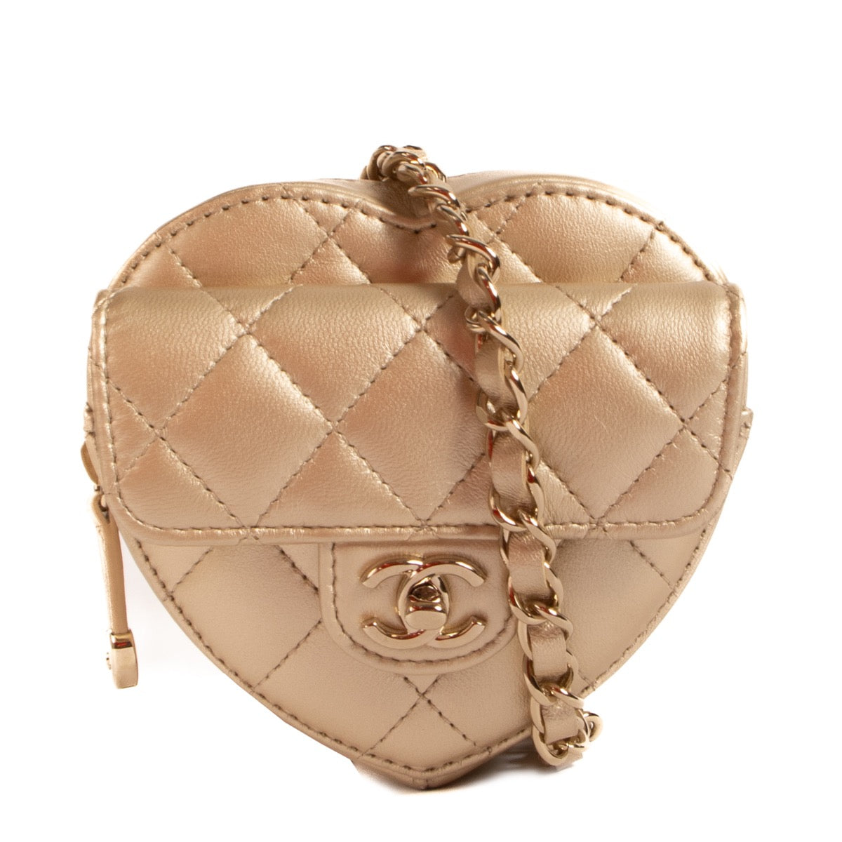Shop 100% authentic second-hand The Chanel Gold Heart 22S Mini Crossbody Bag on Labellov.com