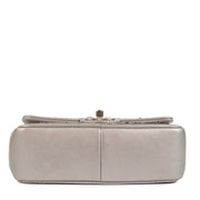 Shop 100% authentic second-hand Chanel Silver Chevron Pearl Classic Flap Bag on Labellov.com