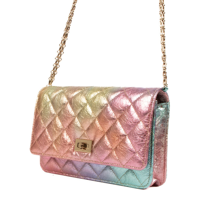 Shop 100% authentic second-hand Chanel Rainbow Metallic Reissue Wallet On Chain Crossbody Bag on Labellov.com