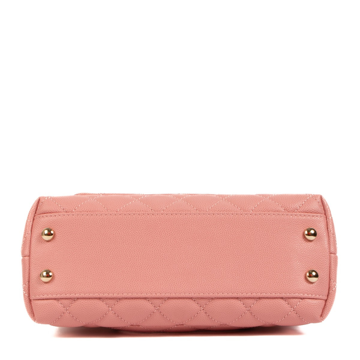 Shop safe online at Labellov in Antwerp, Brussels and Knokke this 100% authentic second hand Chanel Pink Caviar Leather Small Coco Top Handle