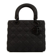 Shop safe online at Labellov in Antwerp Brussels and Knokke this 100% authentic second hand Christian Dior Black Ultramatte Medium Lady Dior