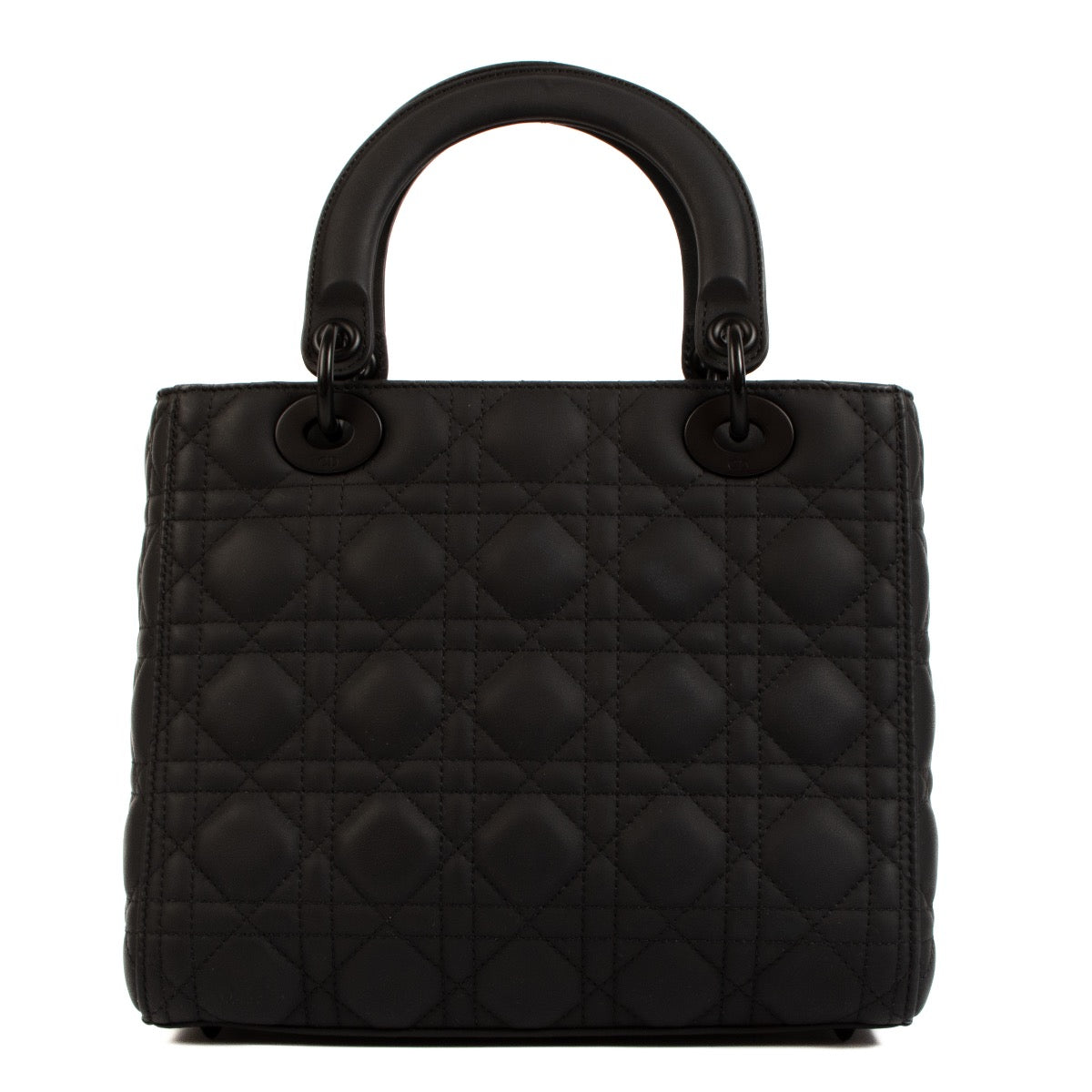 Shop safe online at Labellov in Antwerp Brussels and Knokke this 100% authentic second hand Christian Dior Black Ultramatte Medium Lady Dior