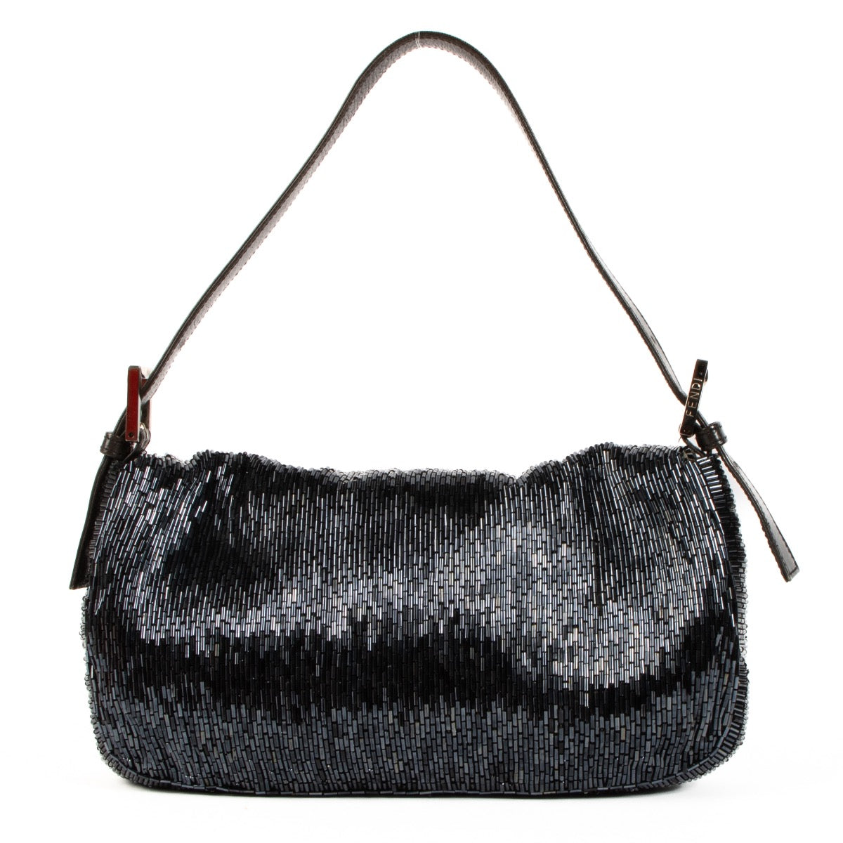shop 100% authentic second hand Fendi Blue Beaded Baguette Bag on Labellov.com