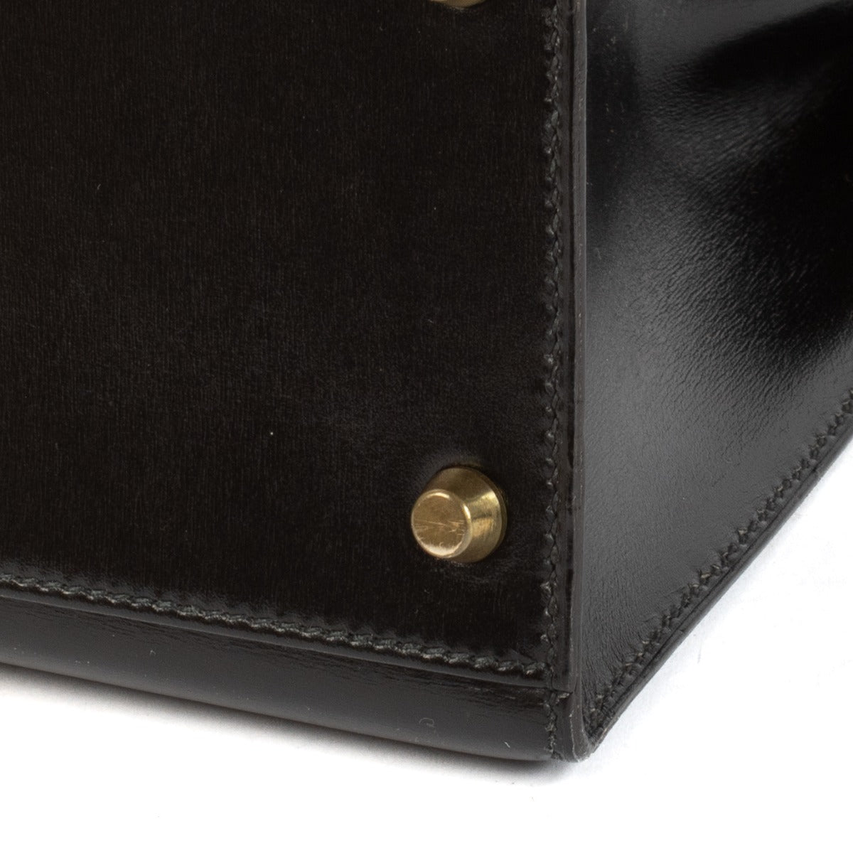 Hermès Vintage Kelly 32 Black Box GHW