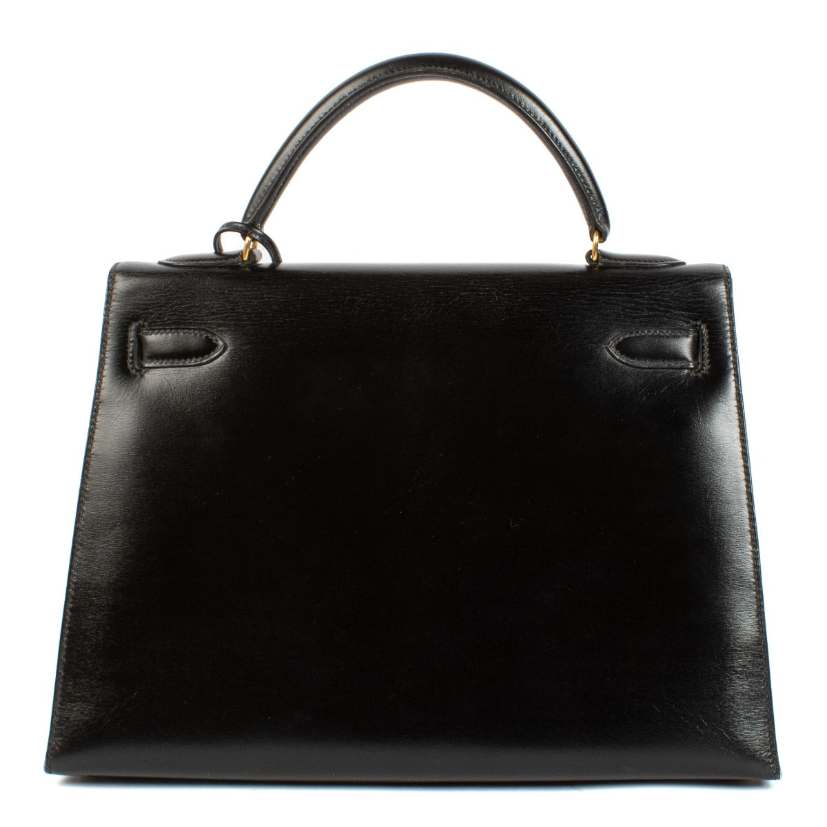 Hermès Vintage Kelly 32 Black Box GHW