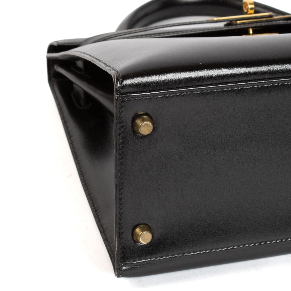 Hermès Vintage Kelly 32 Black Box GHW