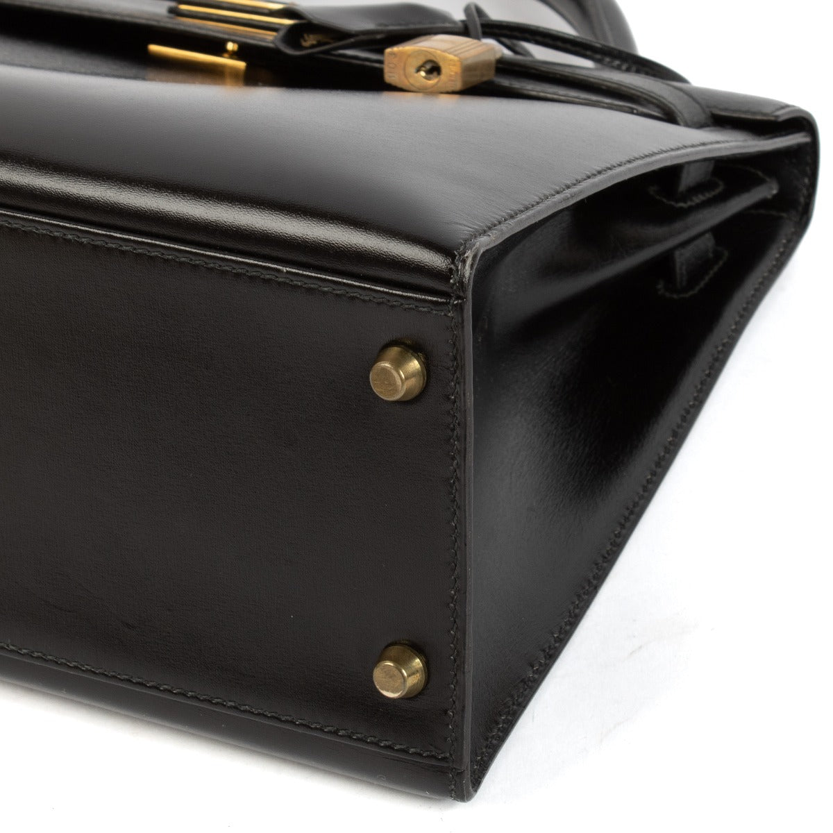 Hermès Vintage Kelly 32 Black Box GHW