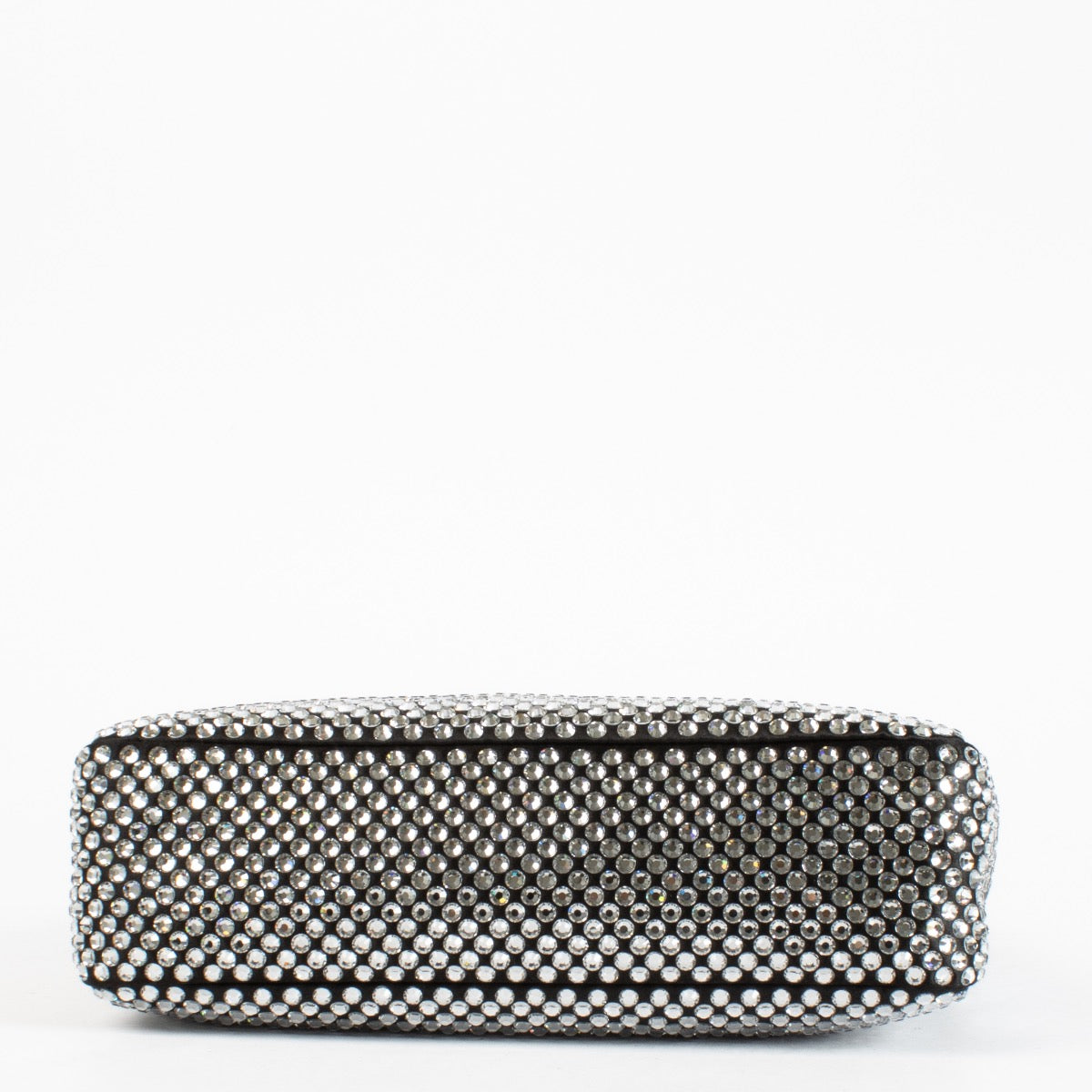 shop 100% authentic second hand Prada Black Re-Edition 2000 Mini Satin Bag With Crystals on Labellov.com