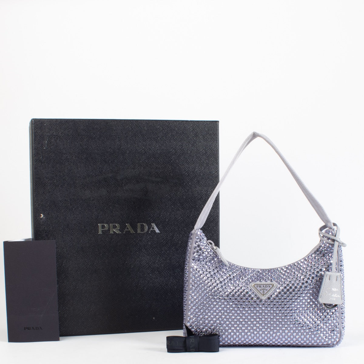Prada Crystal Glycine Re-Edition 2000 Mini Satin Bag – Labellov