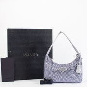 authentic preloved Prada Crystal Lilac Re-Edition 2000 Mini Satin Bag on Labellov.com