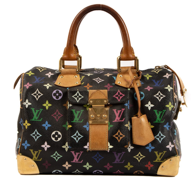 Louis Vuitton Black/Multicolor Monogram Speedy by Takashi Murakami. Buy secondhand Louis Vuitton handbags at Labellov. Safe online shopping at a fair price. Koop tweedehands Louis Vuitton handtassen bij Labellov. Veilig online winkelen voor een eerlijke.