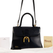 Delvaux Vintage Blue Box Calf Brillant MM