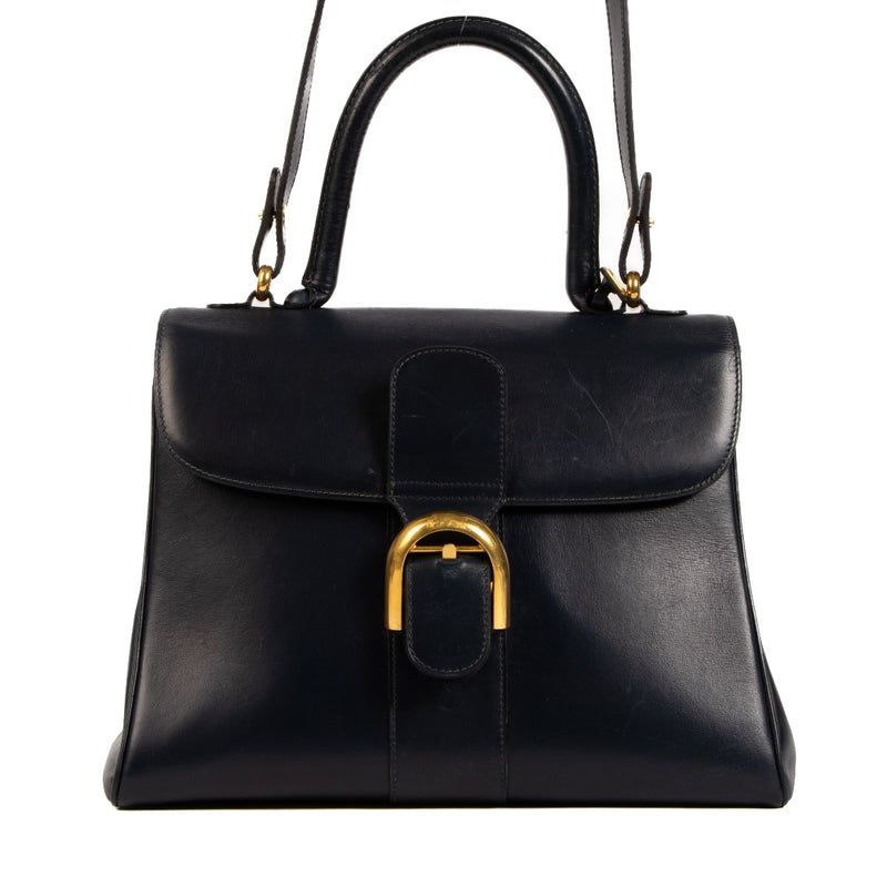 Delvaux Vintage Blue Box Calf Brillant MM