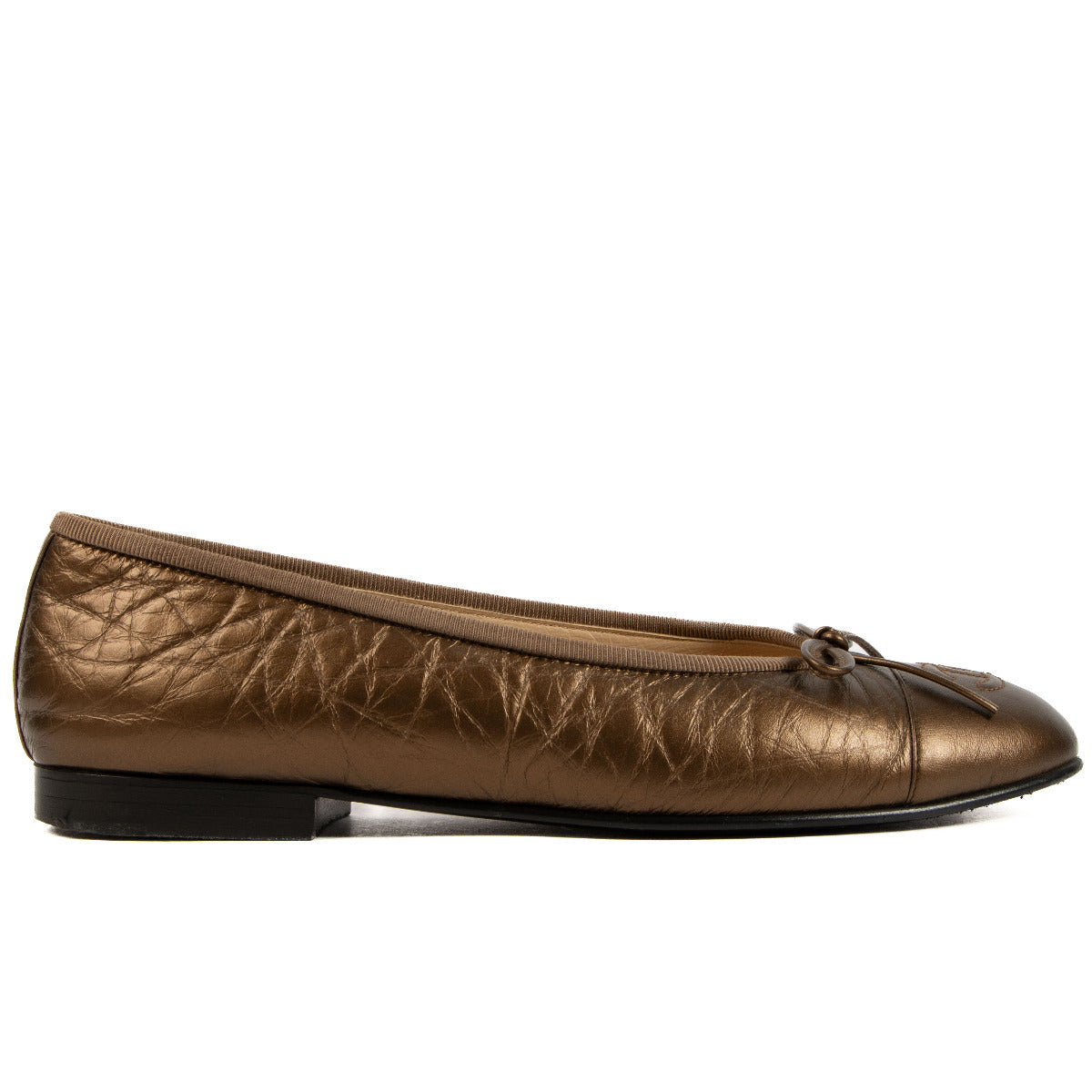 Chanel Bronzen Ballerina's - maat 37