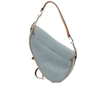buy real authentic Christian Dior Blue Denim Saddle Bag safe online at Labellov.com or in Brussels, Knokke and Antwerp