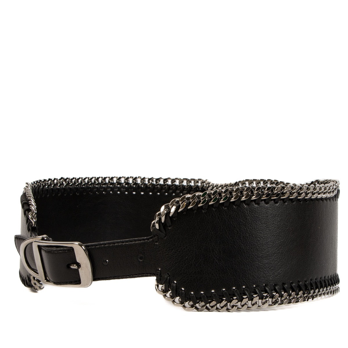 Shop safe online at Labellov in Antwerp, Brussels and Knokke this 100% authentic second hand Stella McCartney Black Belt - size 85