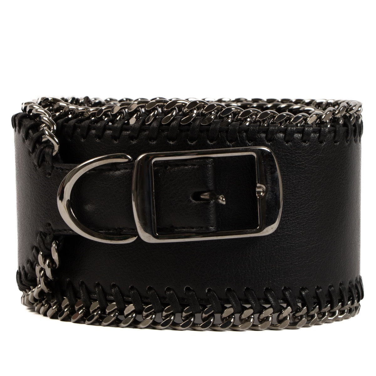 Shop safe online at Labellov in Antwerp, Brussels and Knokke this 100% authentic second hand Stella McCartney Black Belt - size 85