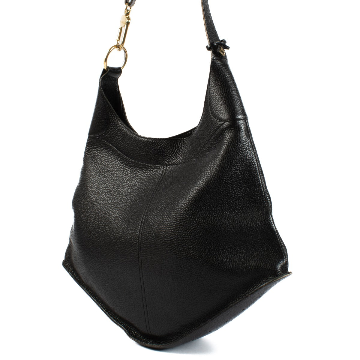 Delvaux Black Satan Shoulder Bag