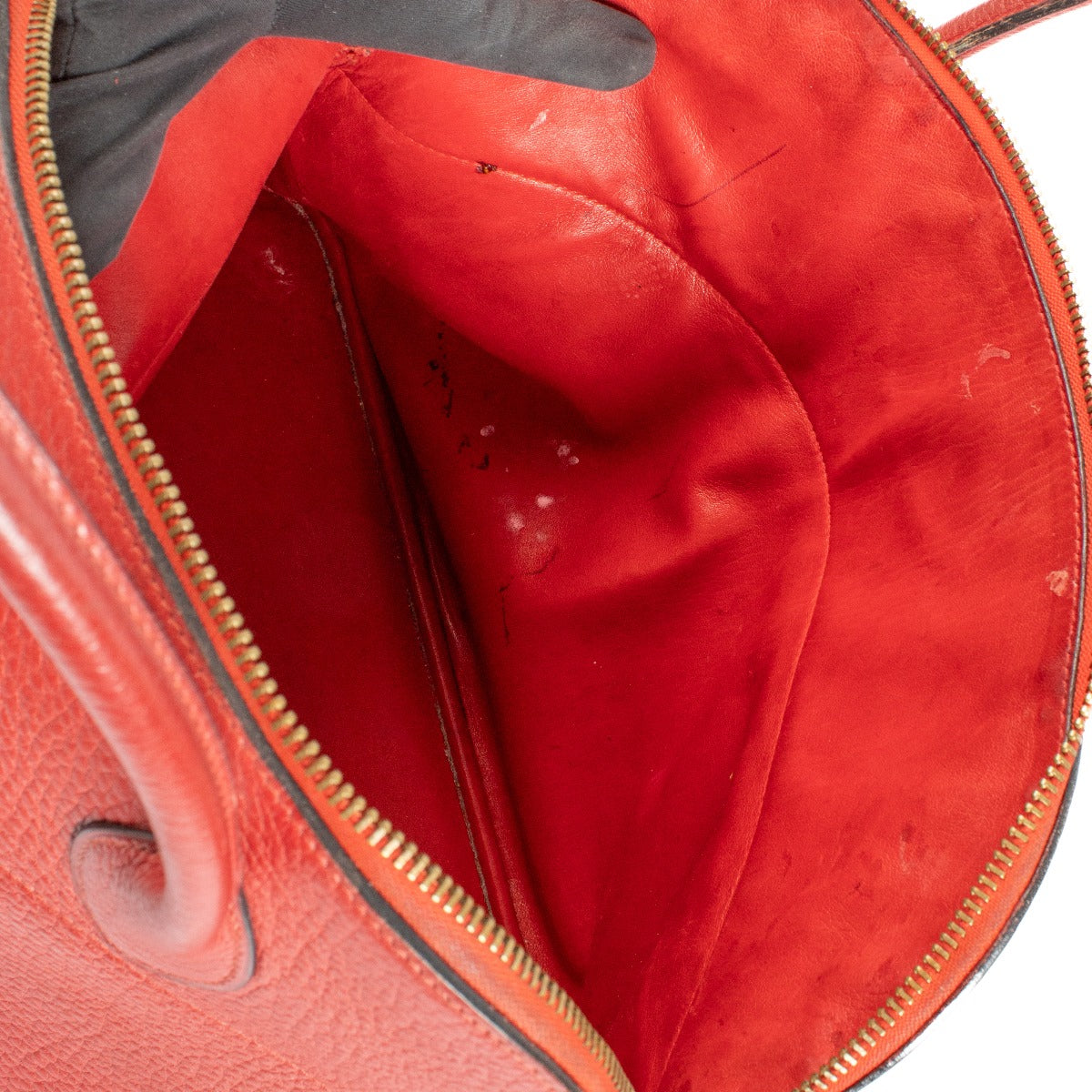 Hermès Vintage Bolide 35 Rouge Fjord GHW