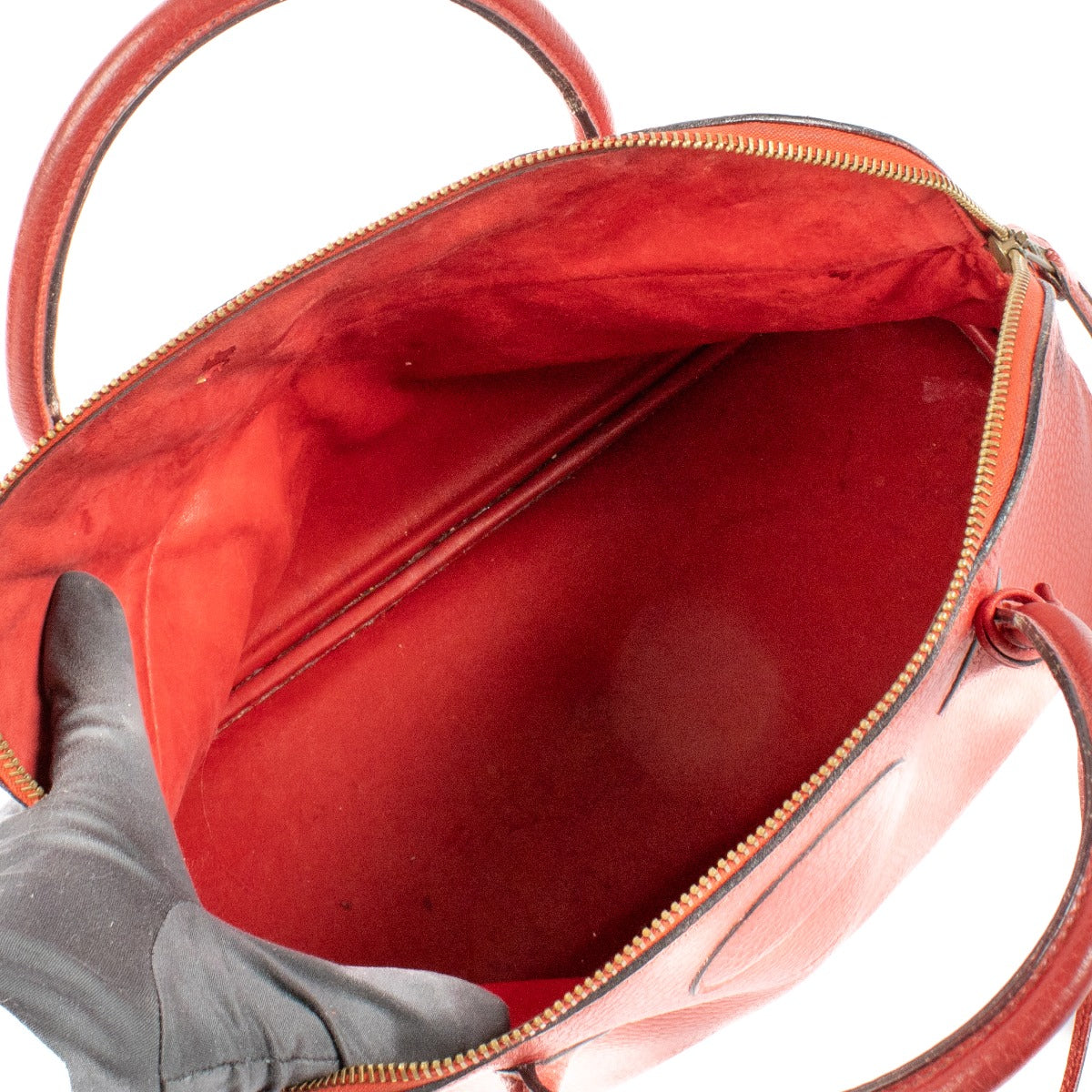 Hermès Vintage Bolide 35 Rouge Fjord GHW