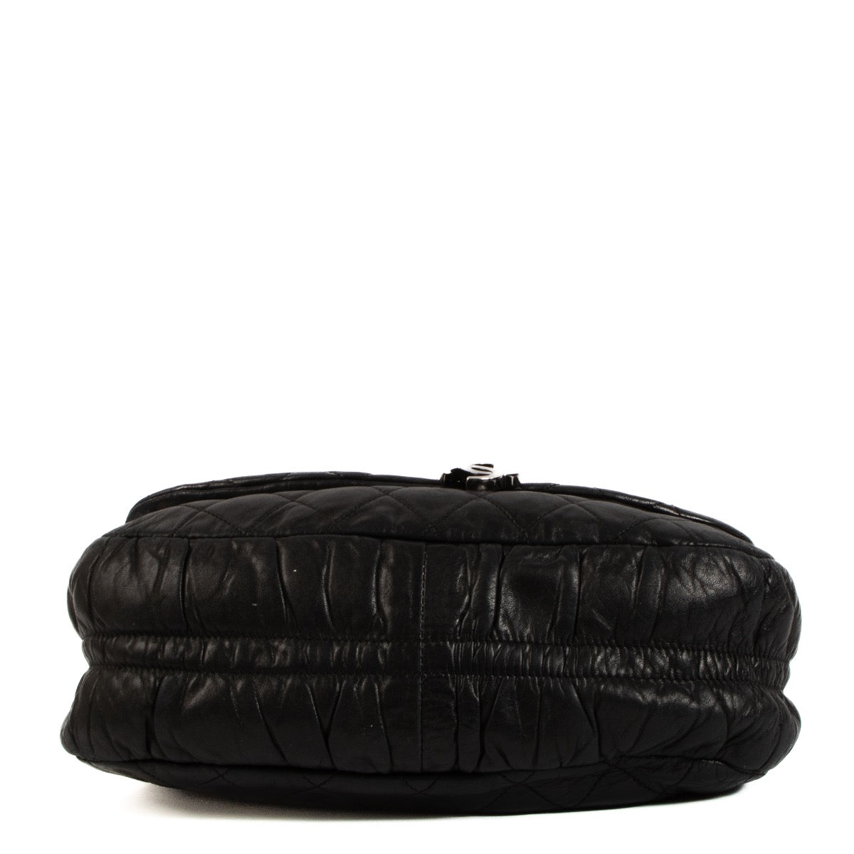 Shop 100% authentic second-hand Chanel Black Lambskin Quilted Small Sharpe Flap bag on Labellov.com