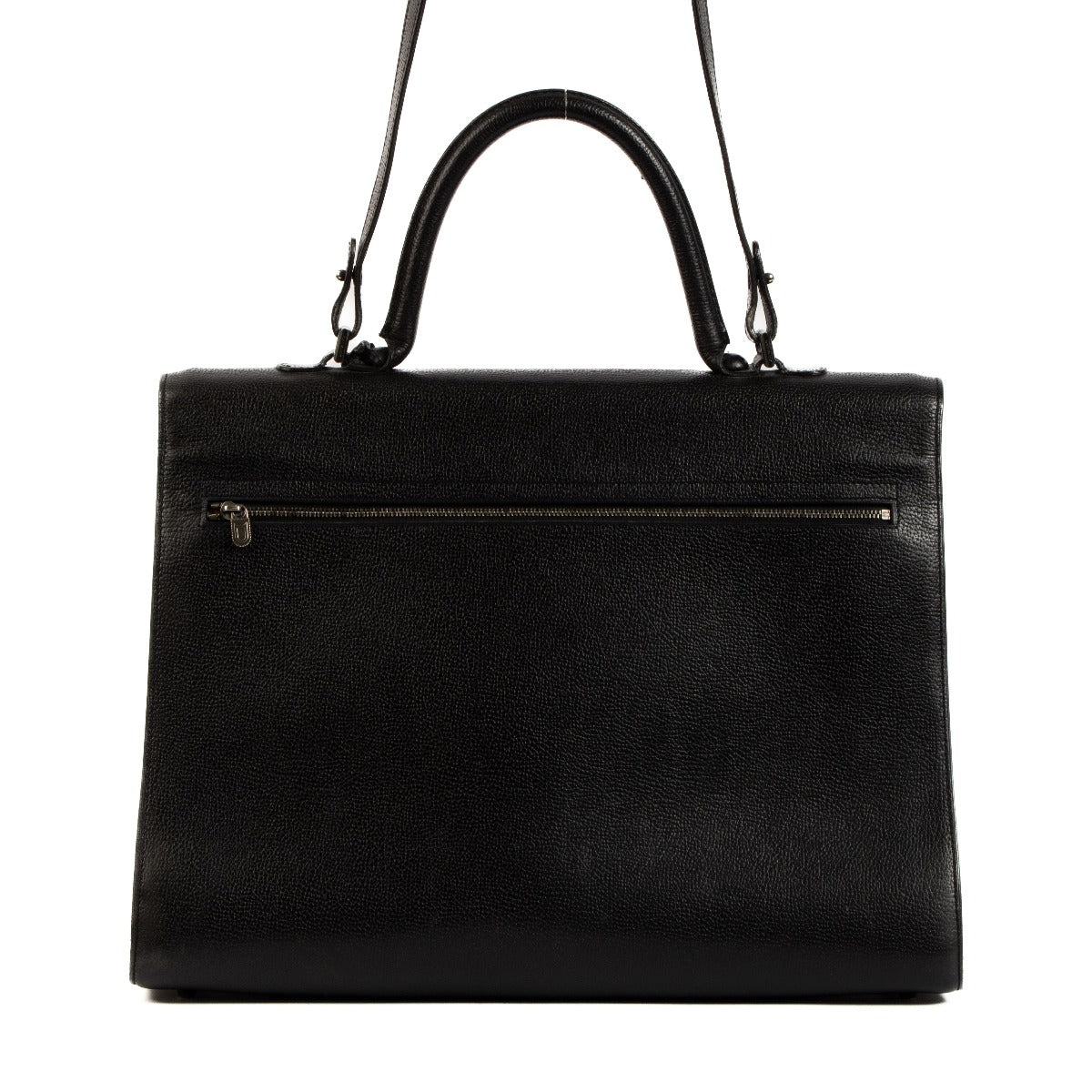 Delvaux Black Leather Brillant Amethyste Briefcase