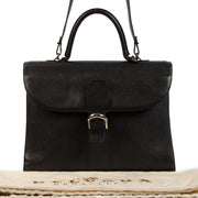Delvaux Black Brillant Briefcase