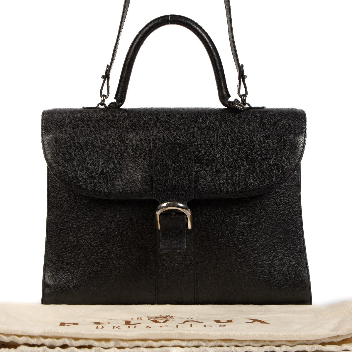 Delvaux Black Brillant Briefcase