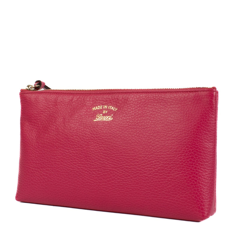 Shop 100% authentic Gucci Fuchsia Leather Clutch/Accessory Pouch at Labellov.com.