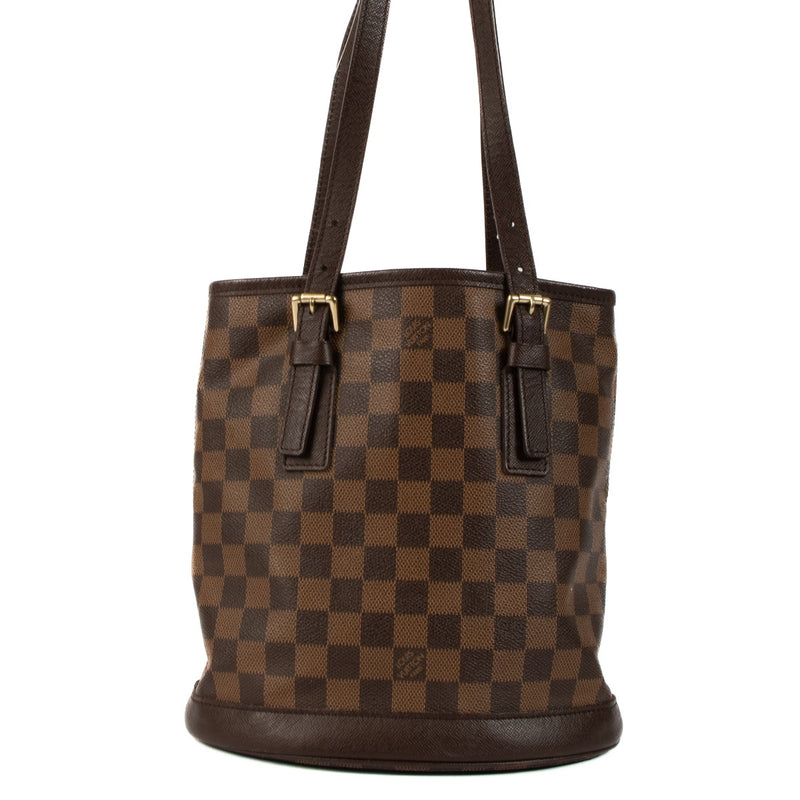 Louis Vuitton Damier Ebene Marais Bucket Bag PM . Koop authentieke tweedehands louis vuitton tassen bij labellov.com. Buy authentic second hand louis vuitton bags at labellov.com. acheter seconde main louis vuitton sacs chez labellov.com.