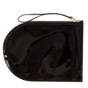 Buy an authentic Delvaux Black Patent Leather Louise Clutch on LabelLov.com