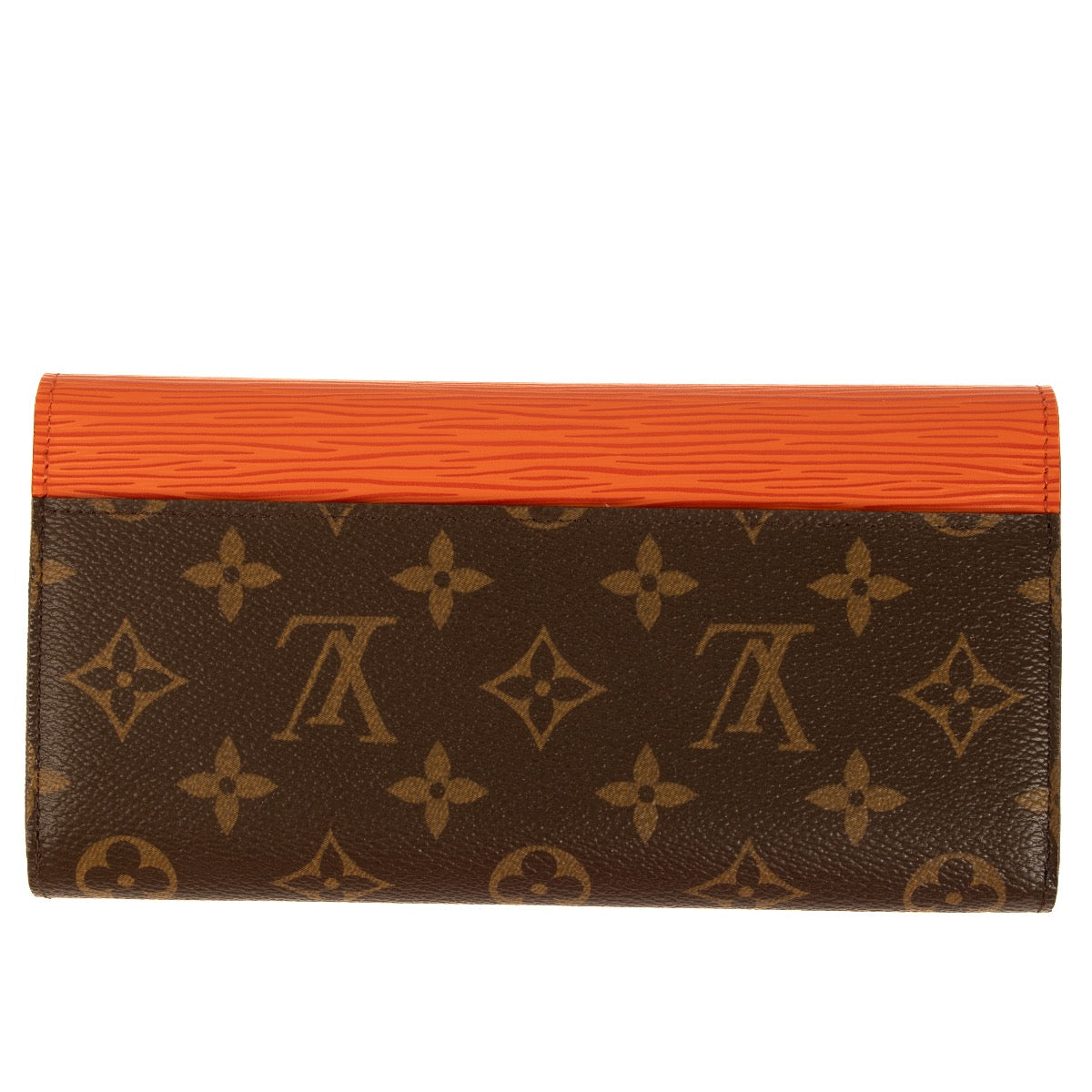 Shop safe online at Labellov in Antwerp, Brussels and Knokke this 100% authentic second hand Louis Vuitton Monogram Canvas & Orange Epi Marie Lou Wallet