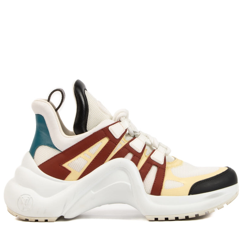 Shop safe online at Labellov these 100% authentic second hand Louis Vuitton White Archlight Sneakers - size 37