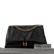 Balenciaga Black Leather Crush Large Chain Bag aan de beste prijs bij Labellov secondhand