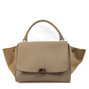 Celine Beige Leather Medium Trapeze Bag