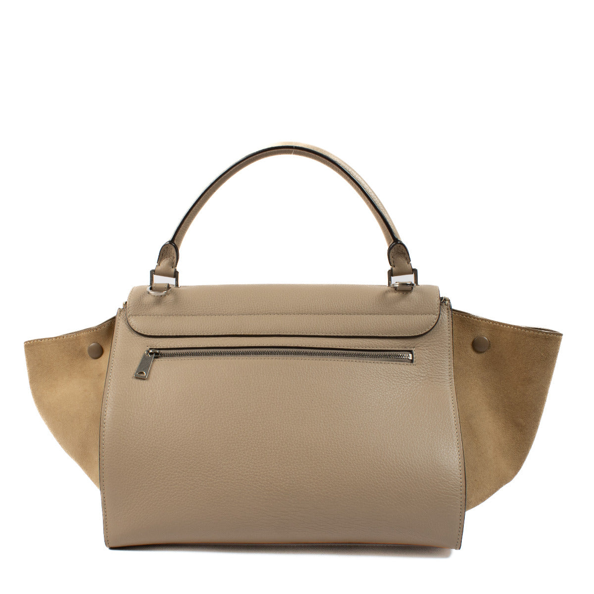 Celine Beige Leather Medium Trapeze Bag