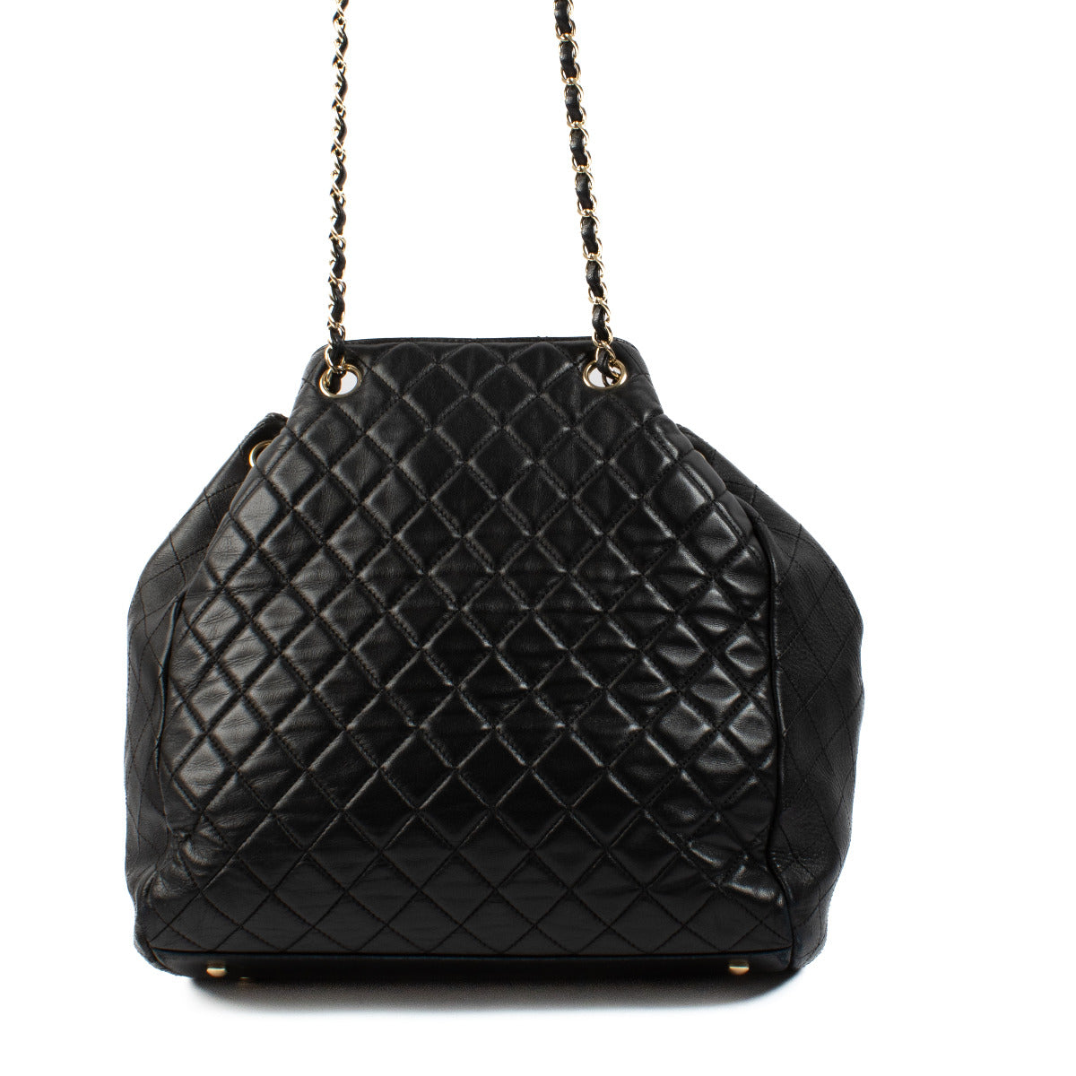 Chanel 16B Black Quilted Tote Bag
