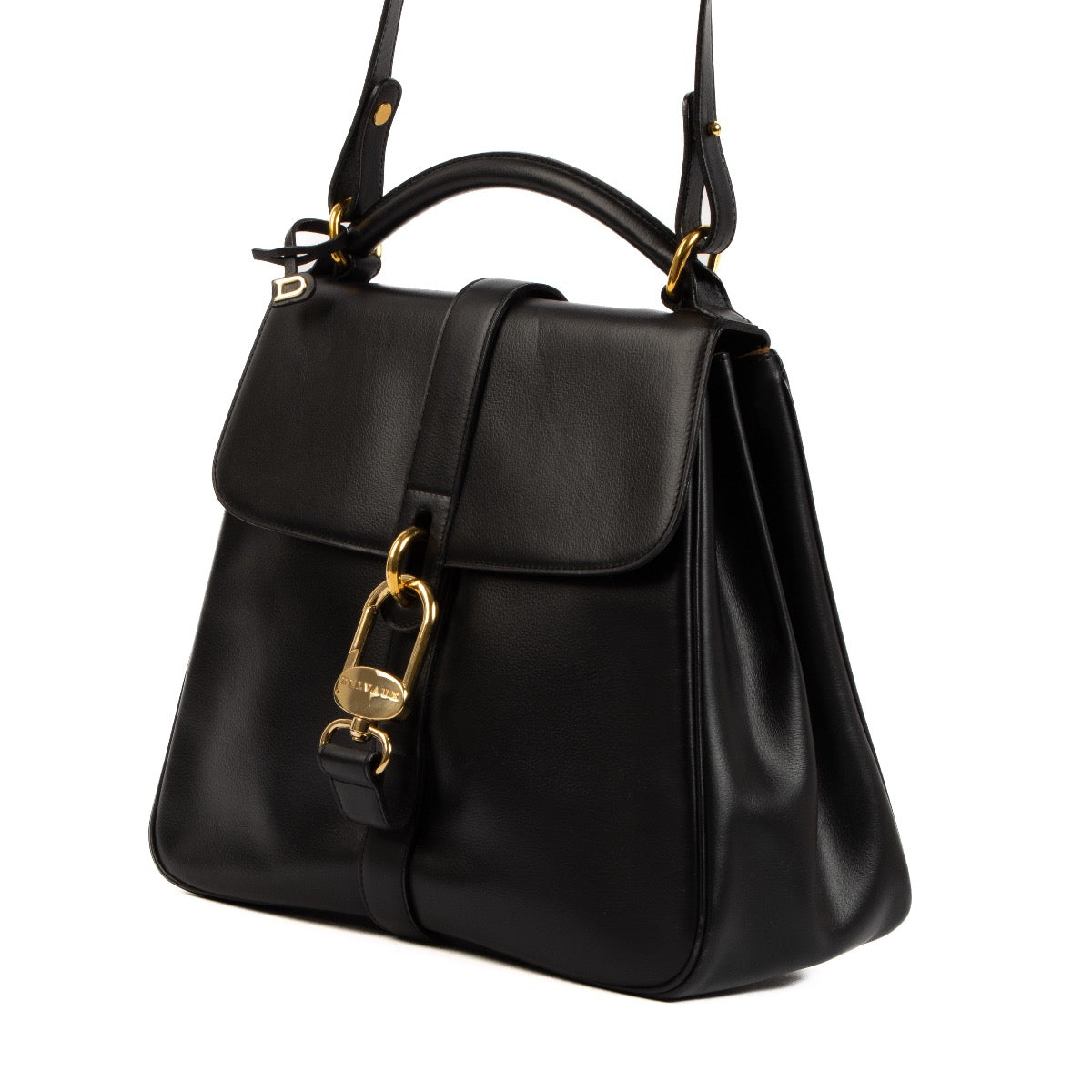 Shop 100% authentic second-hand Delvaux Black 'Gin Fizz' Jumping Bag on Labellov.com